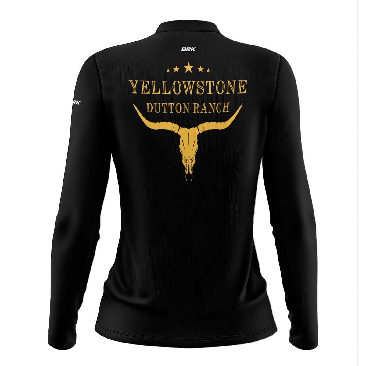 Camisa Agro Brk Yellowstone Símbolo Amarelo com Proteção Solar UV50+ - Brk Agro
