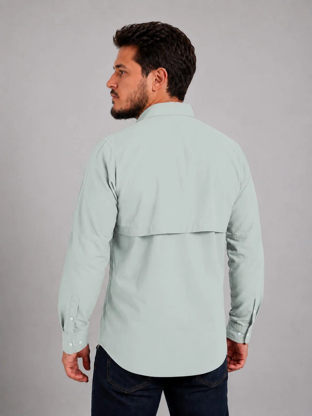 Camisa Work Cinza Ártico com Proteção UV50+