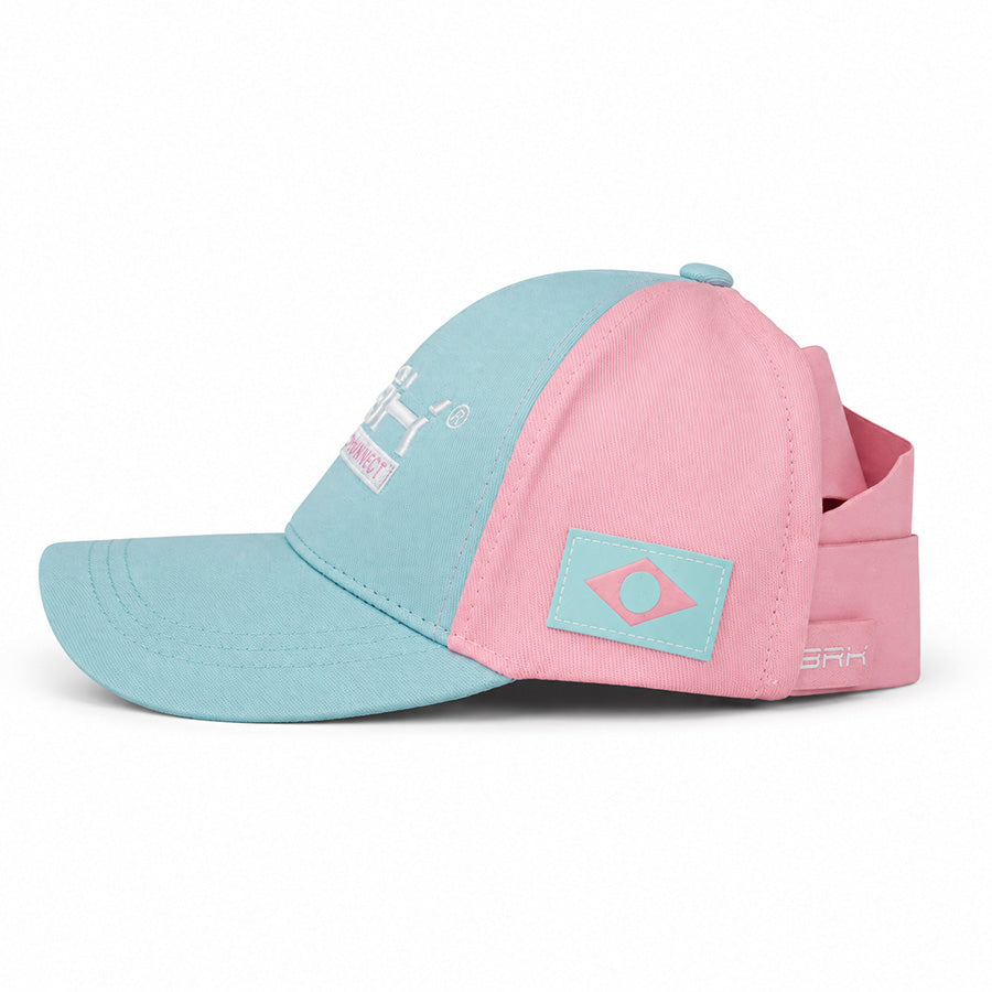 Boné Feminino BRK Fishing Azul e Rosa Pastel