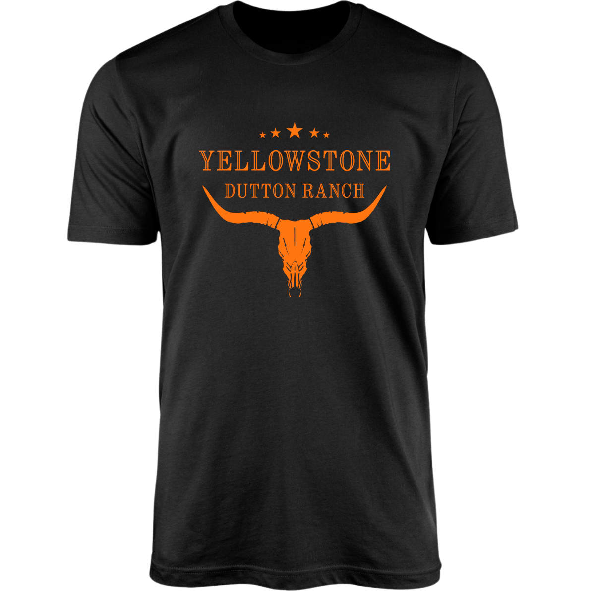 Camiseta Agro Brk Yellowstone Dutton Ranch Laranja com Algodão Premium - Brk Agro