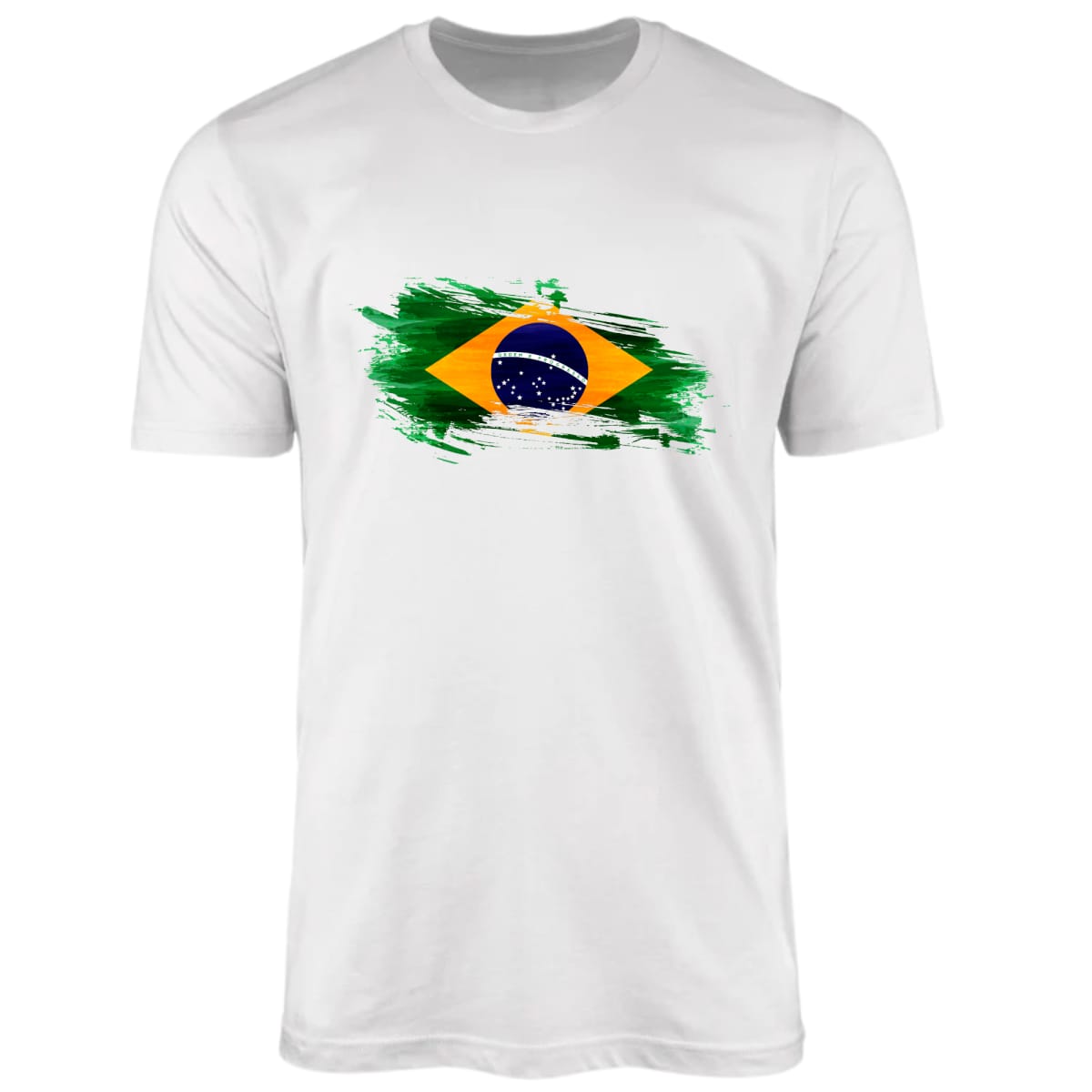 Camiseta Agro Brk Bandeira do Brasil Aquarela com Algodão Premium - Brk Agro