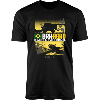 Camiseta Agro Brk O Agro Move o Brasil Algodão Premium - Brk Agro