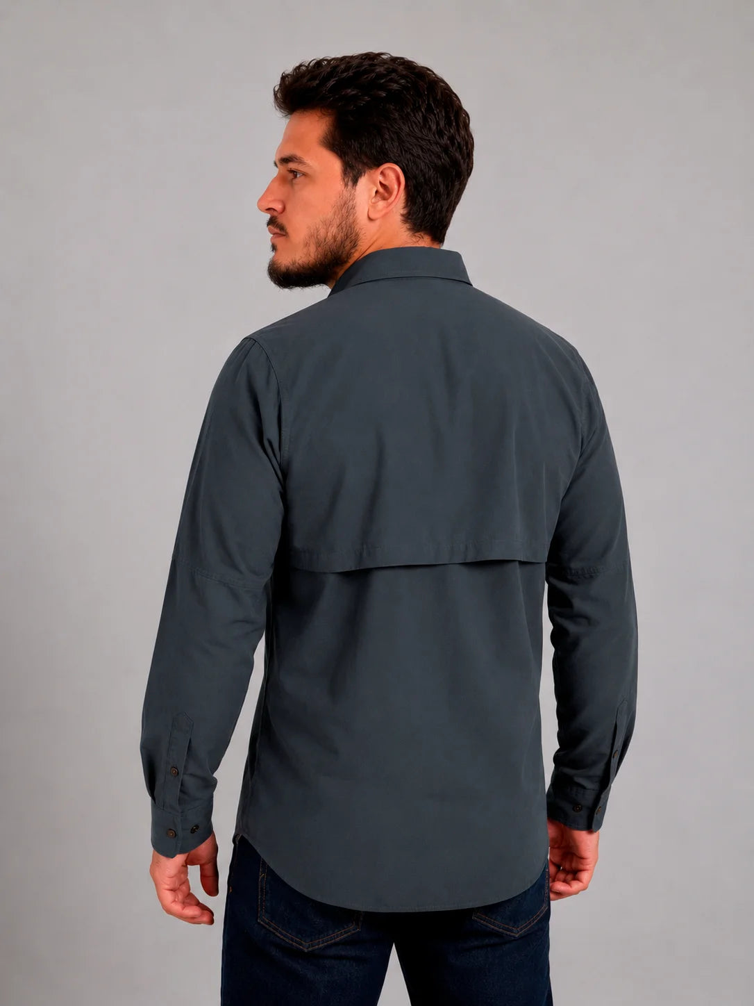 Camisa Work Chumbo com Proteção UV50+