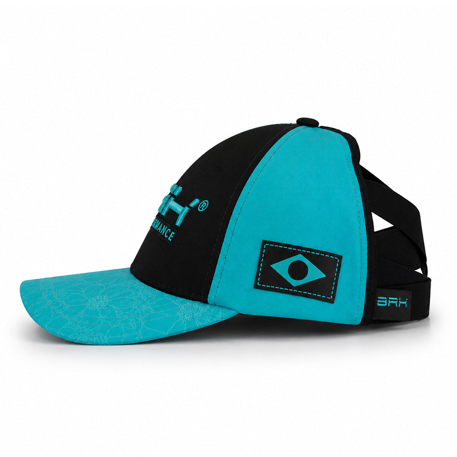 Boné Feminino BRK Fishing Preto e Verde Tiffany