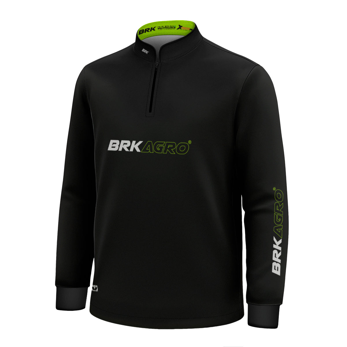 Camisa Infantil Agro Brk Preto Básica com Proteção Solar UV50+ - Brk Agro