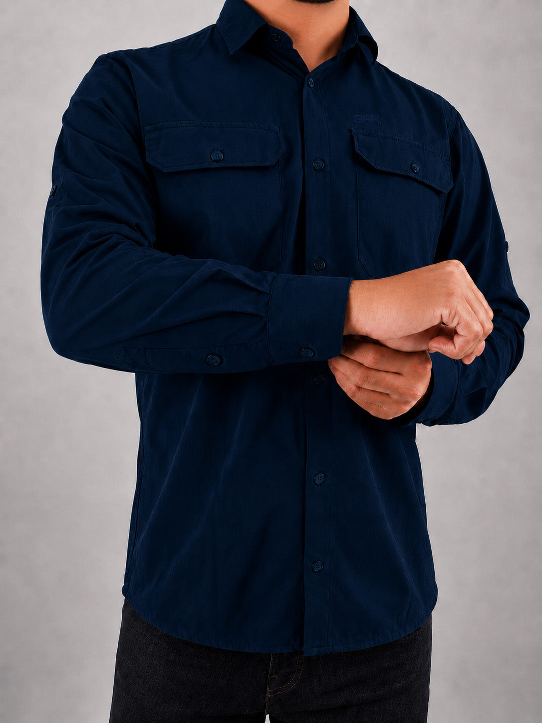 Camisa Work Azul Navy com Proteção UV50+