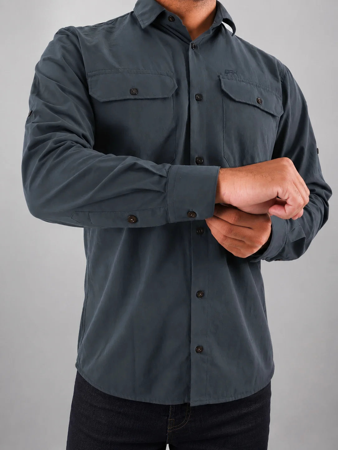 Camisa Work Chumbo com Proteção UV50+