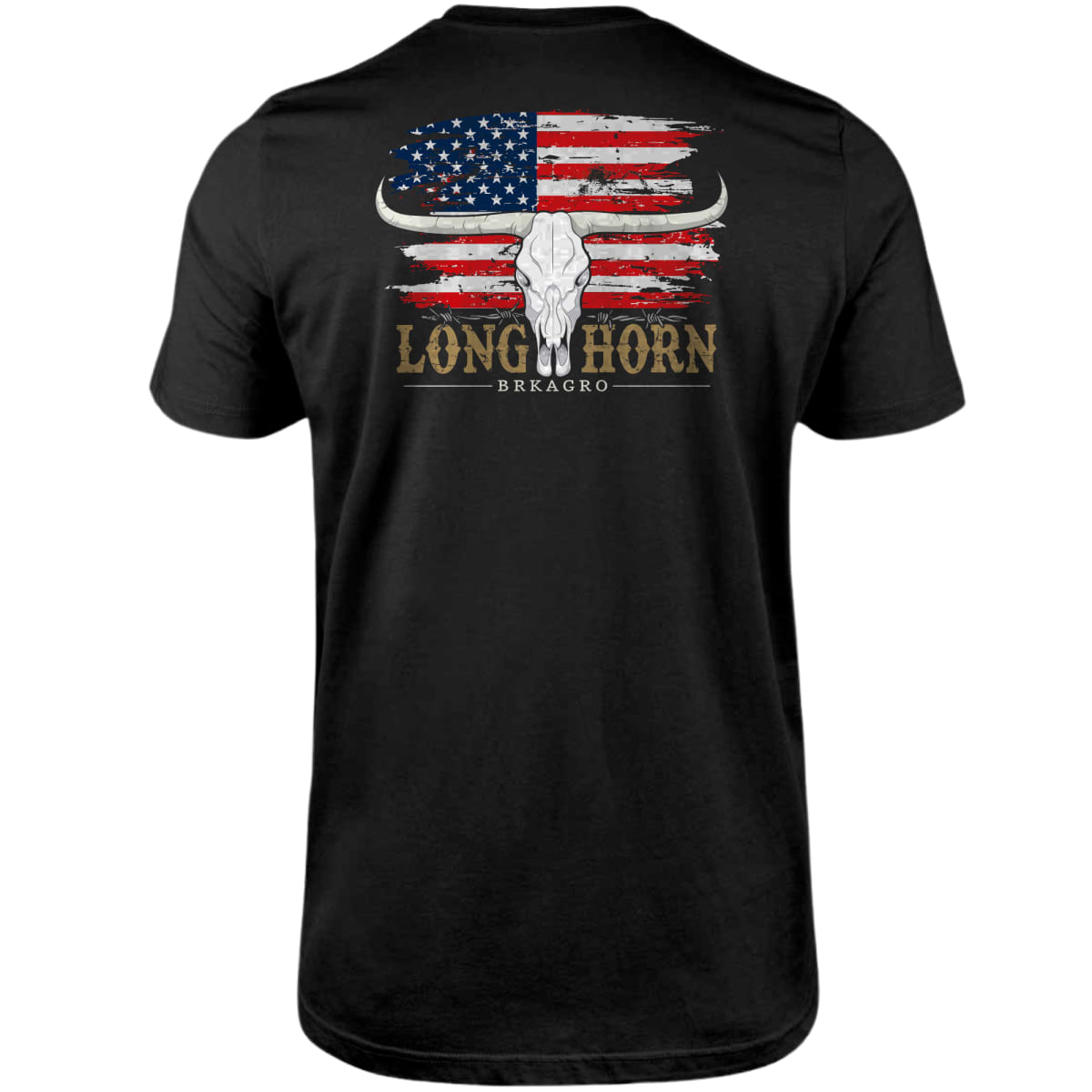 Camiseta Agro Brk Long Horn Algodão Premium - Brk Agro