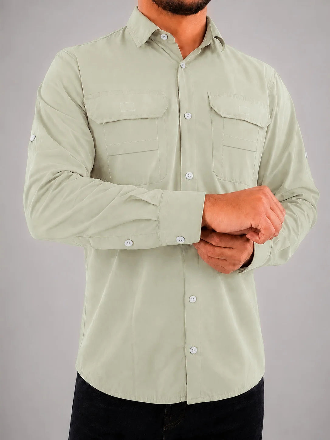 Camisa Work Areia com Proteção UV50+