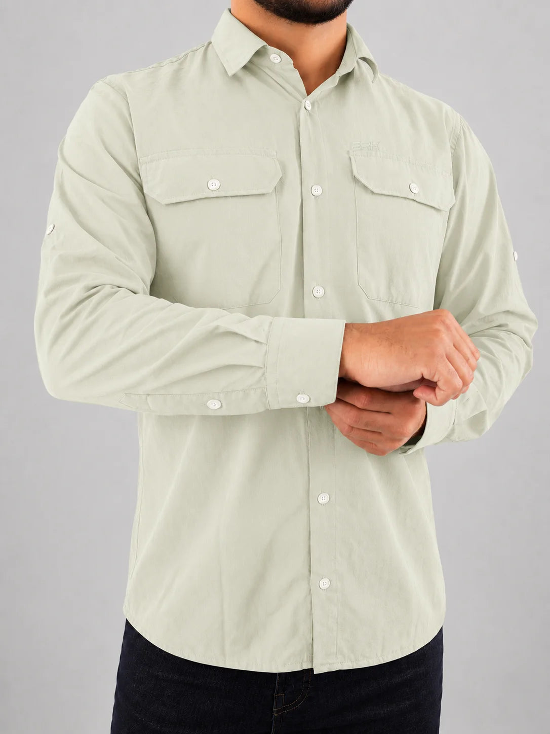 Camisa Work Verde Claro com Proteção UV50+