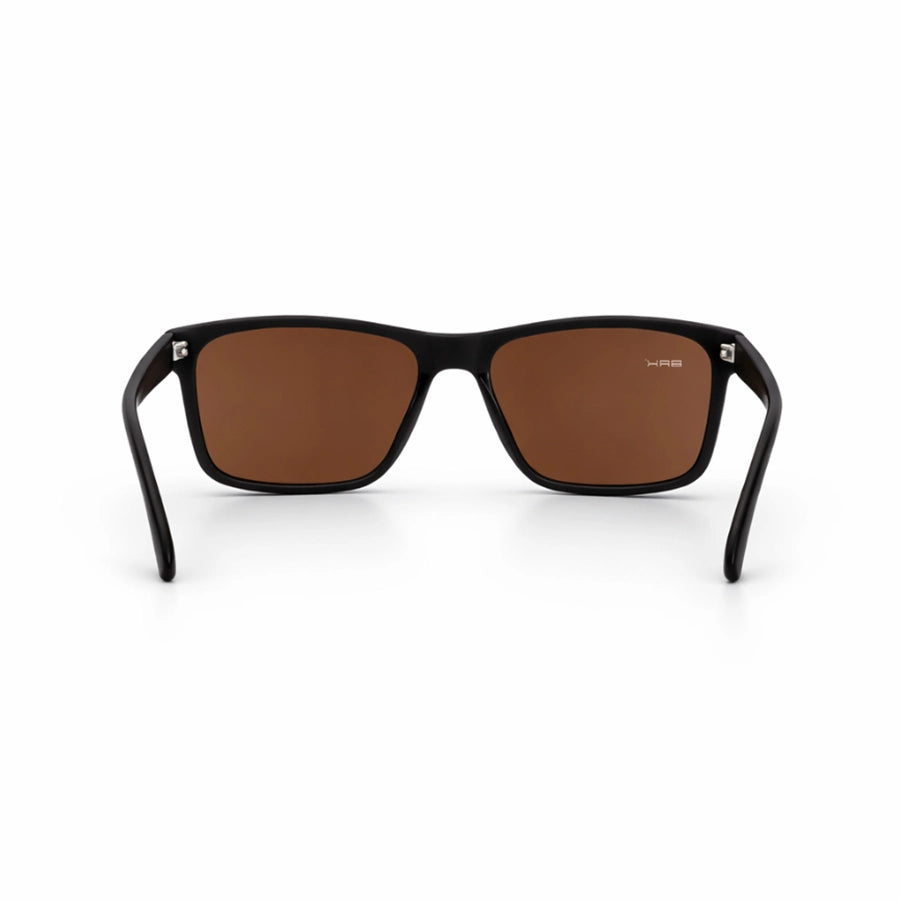 Óculos de Sol Brk Quadrado Preto com Lente Polarizada Marrom UV400 - Brk Agro