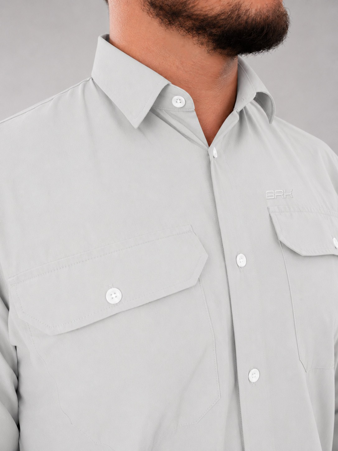 Camisa Work Cinza Ártico com Proteção UV50+