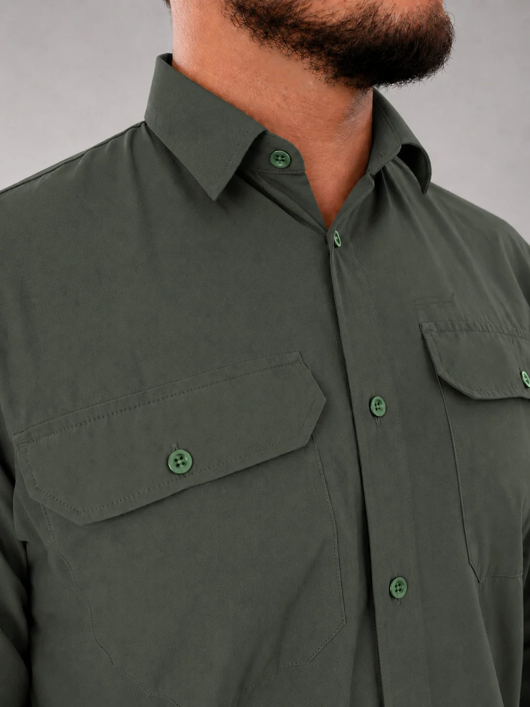 Camisa Work Alcaparra com Proteção UV50+