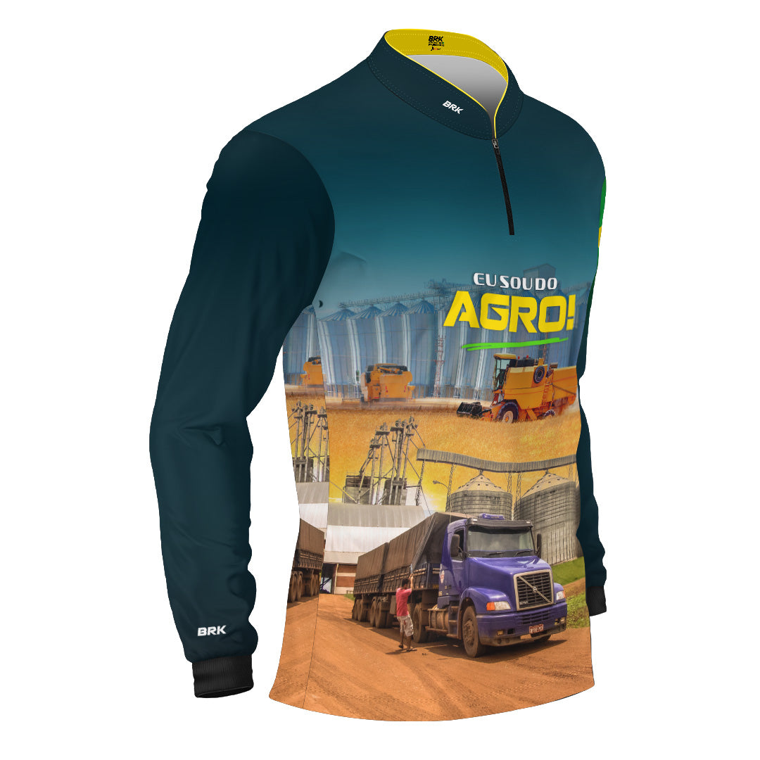 Camisa UV50 Agro Brk Eu Sou do Agro Silo de Grão 2 - Brk Agro