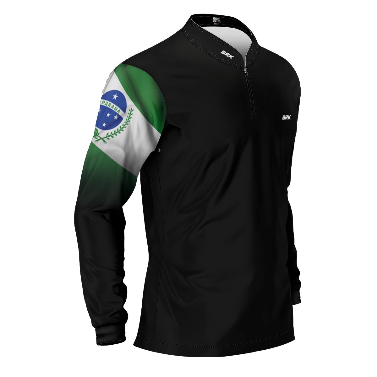 Kit 1 Boné Trucker Brk Mapa do Brasil + 1 Camisa Agro Brk Bandeira do Paraná com Proteção UV50+ - Brk Agro