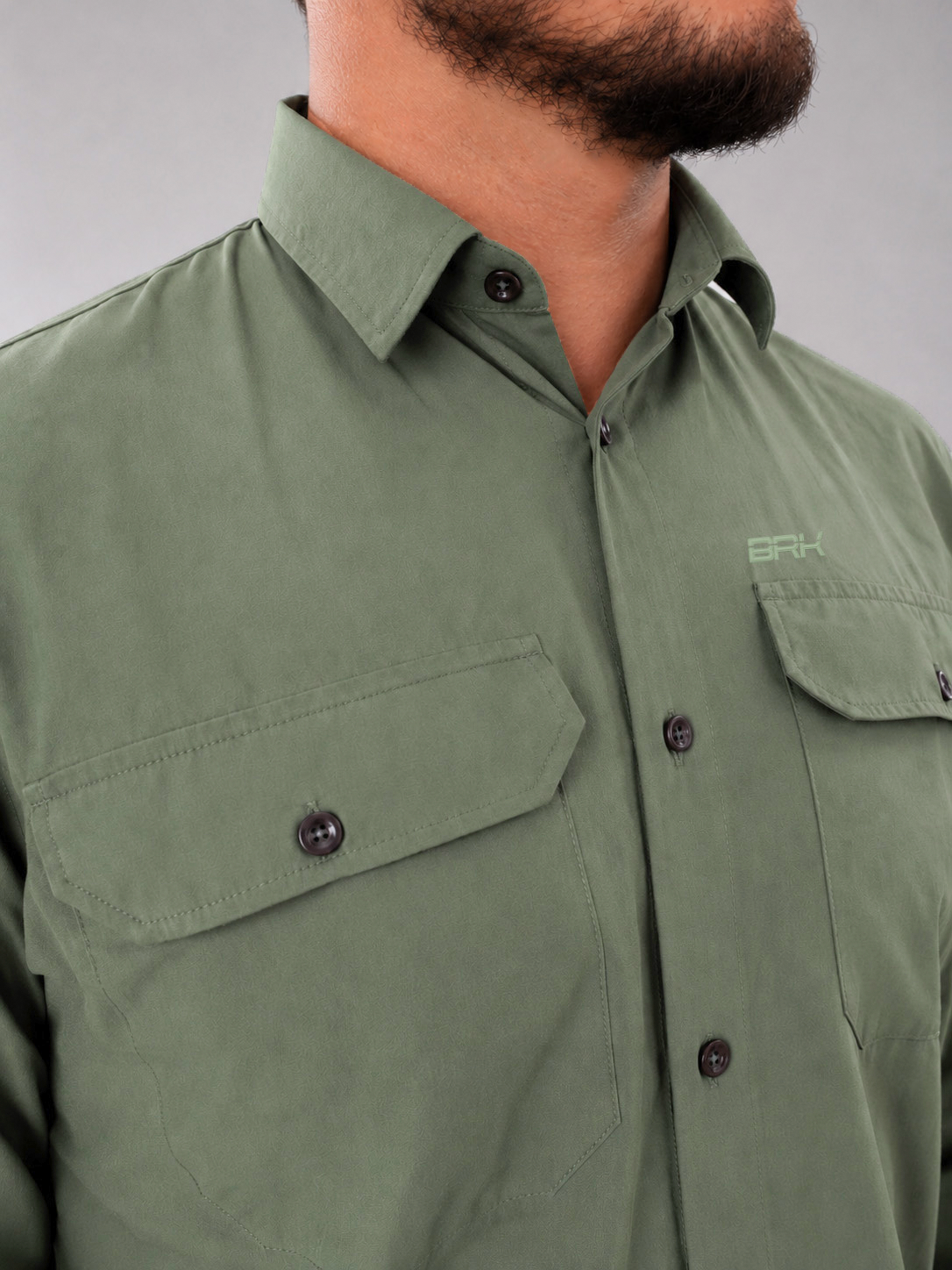 Camisa Work Verde Adventure com Proteção UV50+ - Brk Agro