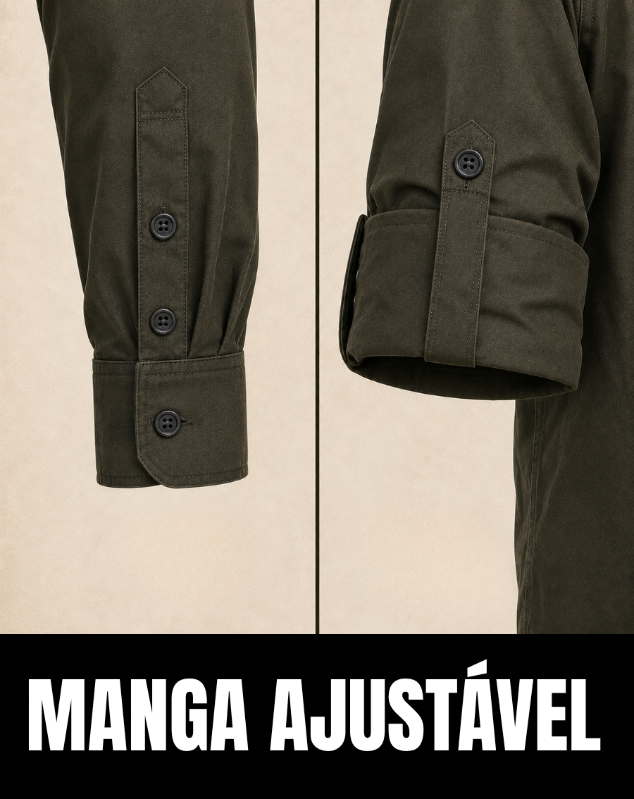 Camisa Work Verde Escuro com Proteção UV50+ - Brk Agro