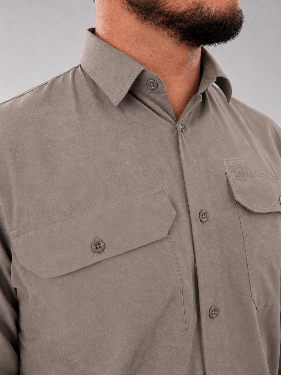 Camisa Work Bege Dunas com Proteção UV50+ - Brk Agro