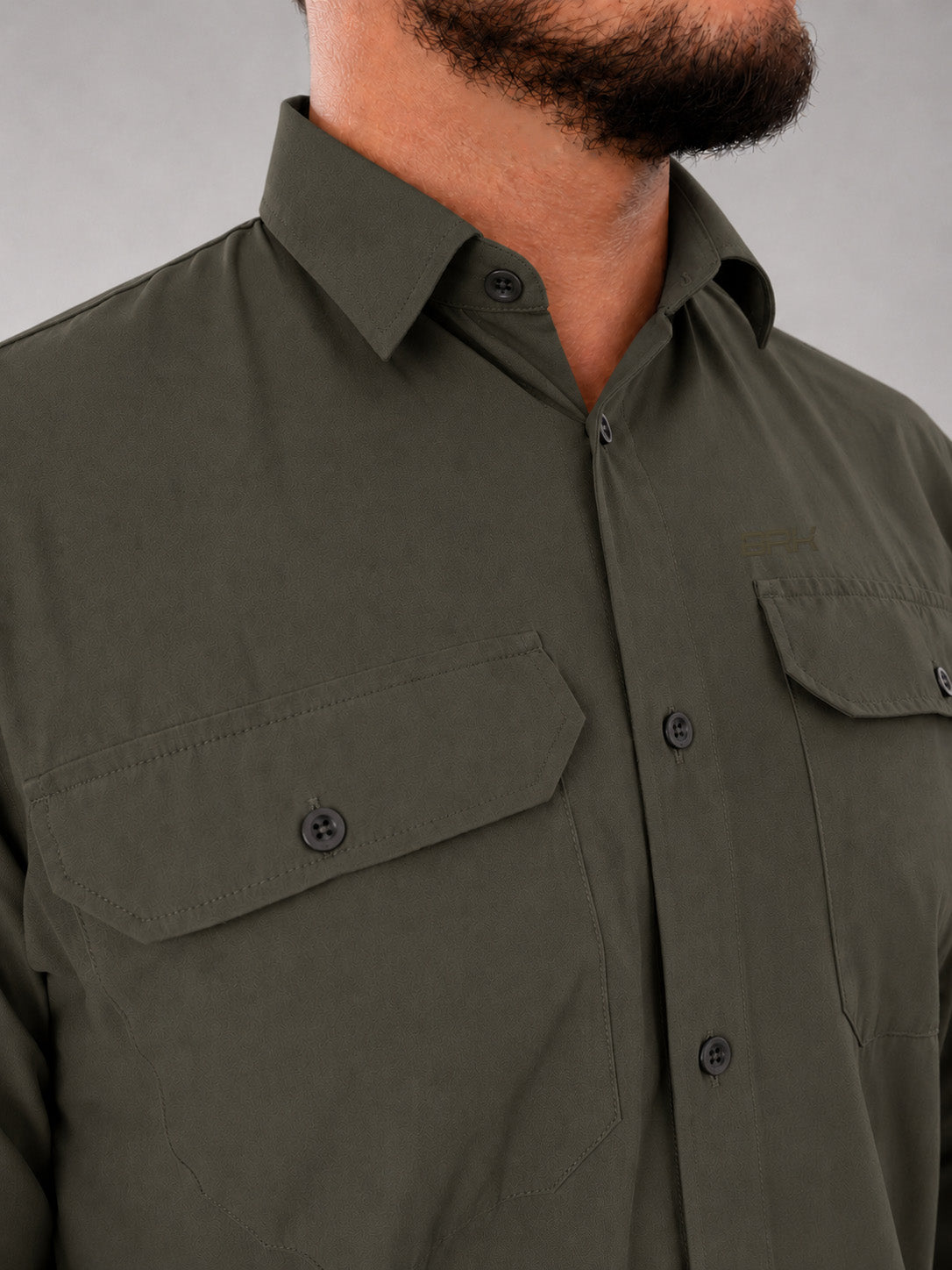 Camisa Work Verde Escuro com Proteção UV50+ - Brk Agro