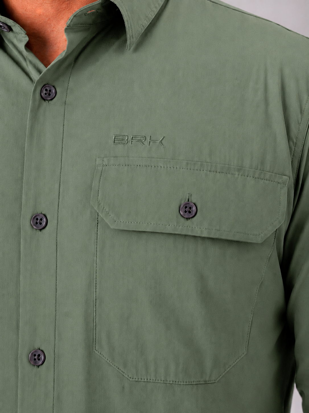 Camisa Work Verde Adventure com Proteção UV50+ - Brk Agro