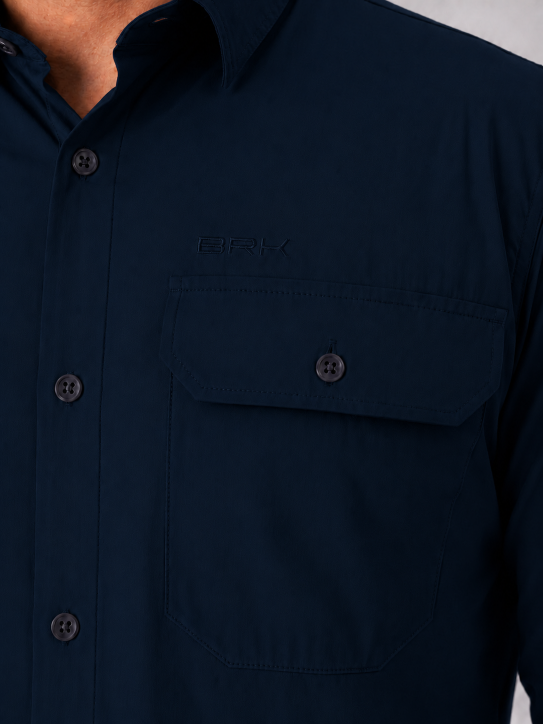 Camisa Work Azul Navy com Proteção UV50+