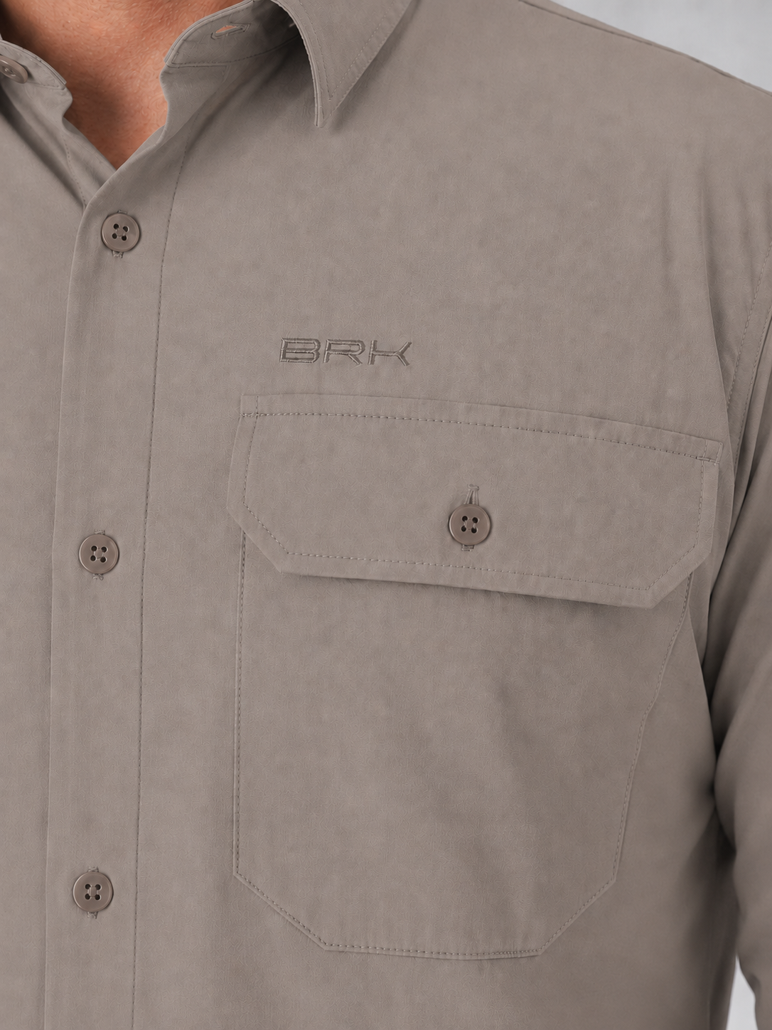 Camisa Work Bege Dunas com Proteção UV50+ - Brk Agro