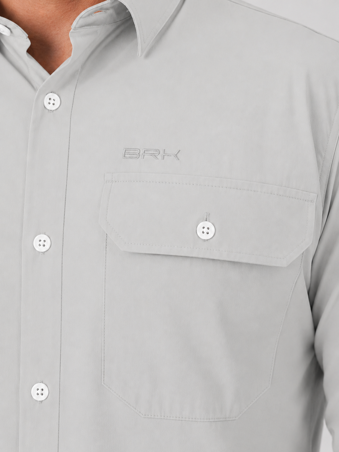 Camisa Work Cinza Ártico com Proteção UV50+