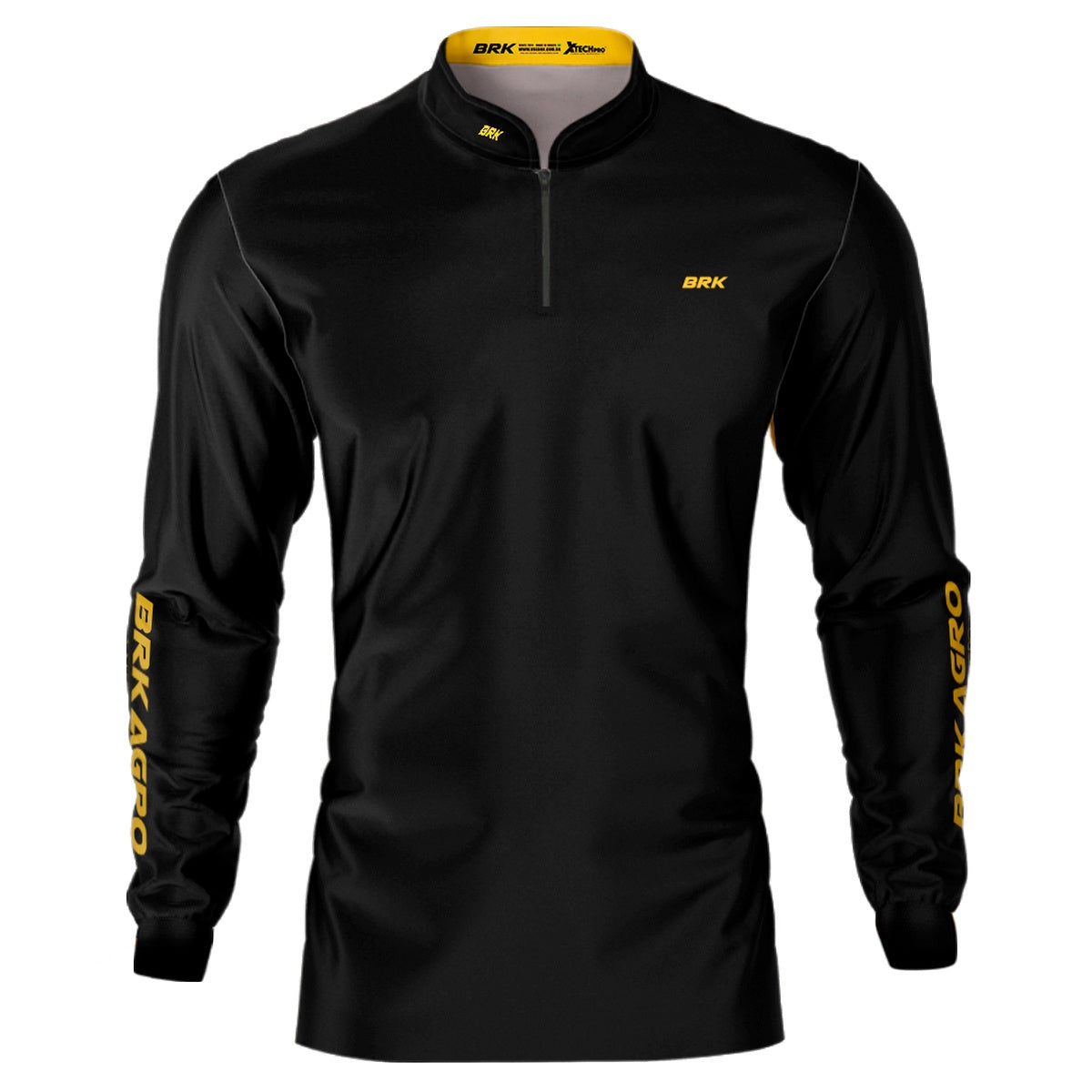 Camisa Agro Brk Clean Preta com Proteção Solar UV50+ - Brk Agro