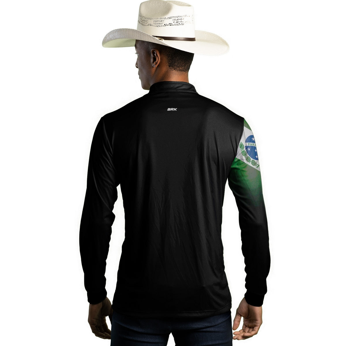 Kit 1 Boné Trucker Brk Mapa do Brasil + 1 Camisa Agro Brk Bandeira do Paraná com Proteção UV50+ - Brk Agro