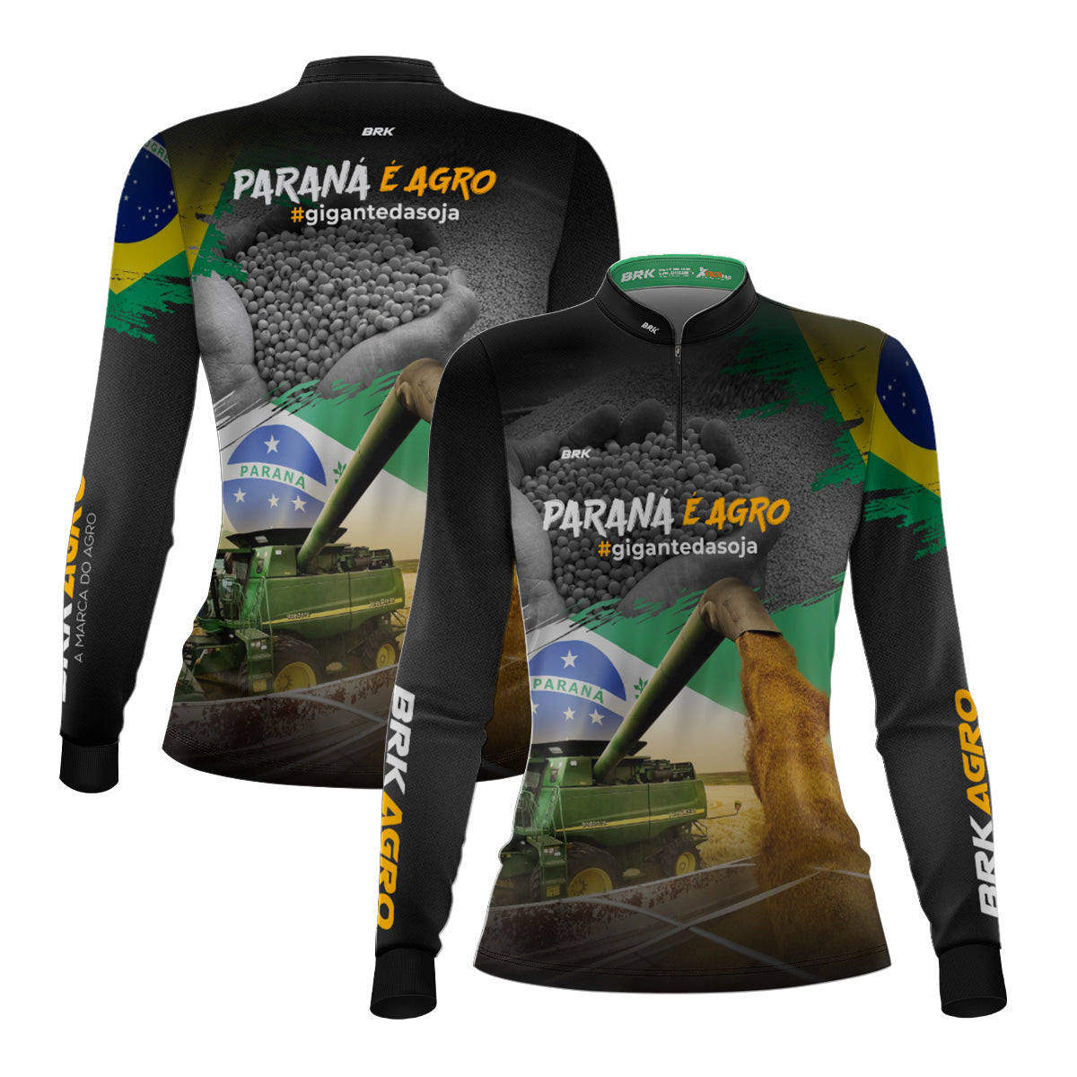 Camisa Agro Feminina Brk Paraná é Agro com Proteção Solar UV50+ - Brk Agro