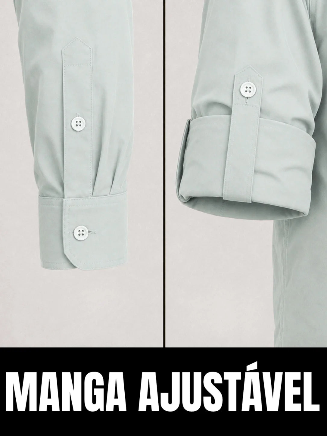 Camisa Work Cinza Ártico com Proteção UV50+