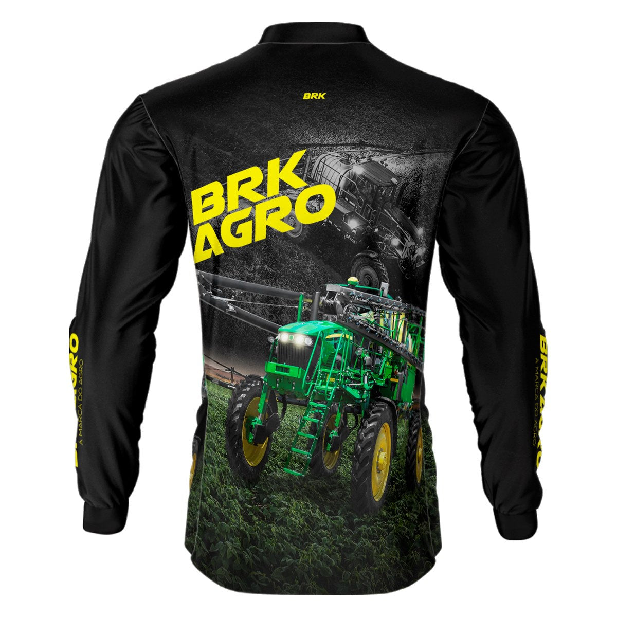 Camisa Agro Brk Trator Pulverizador M4000 Escura Com Proteção Solar UV50+ Envio Imediato - Brk Agro