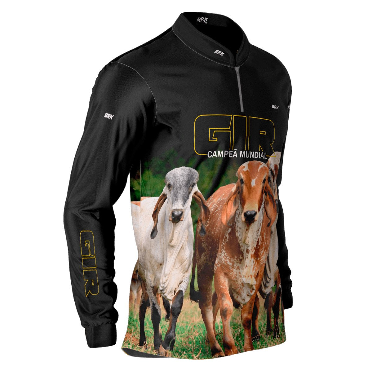 Camisa Agro Brk Vaca Gir com Proteção Solar UV50+ - BRK AGRO