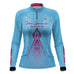 Camisa Agro Brk Feminina Mãe Aparecida Azul Clara com Proteção Solar UV50+ - Brk Agro