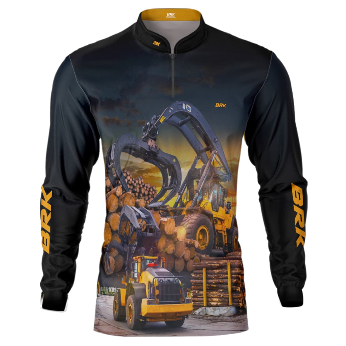 Camisa Agro Brk Trator Florestal com UV50+ - BRK AGRO