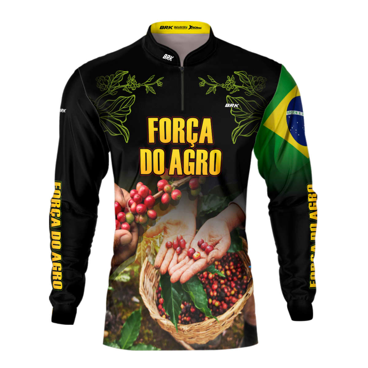 Camisa Agro Brk Cafeicultor com Proteção Solar UV50+ - Brk Agro