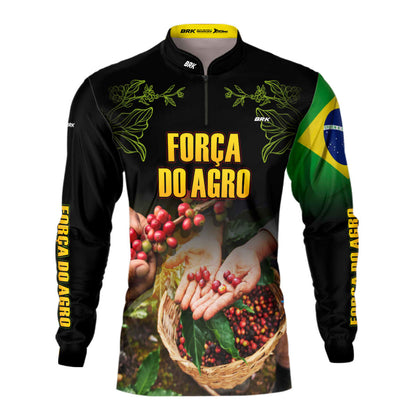 Camisa Agro Brk Cafeicultor com Proteção Solar UV50+ - Brk Agro