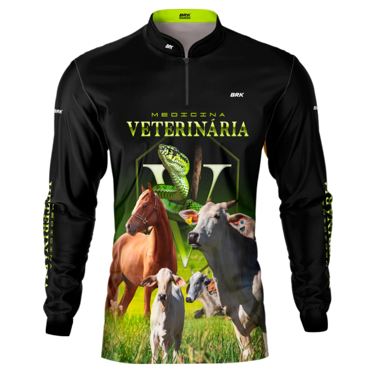 Camisa Agro Brk Medicina Veterinária com Proteção Solar UV50+ - Brk Agro