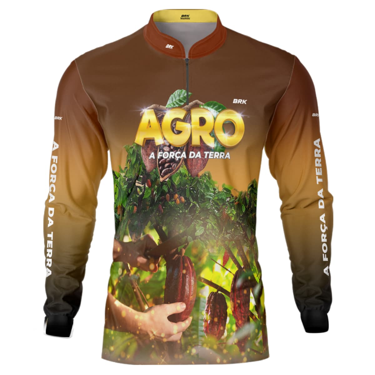 Camisa Agro Brk Cultivo de Cacau com Proteção Solar UV50+ - Brk Agro