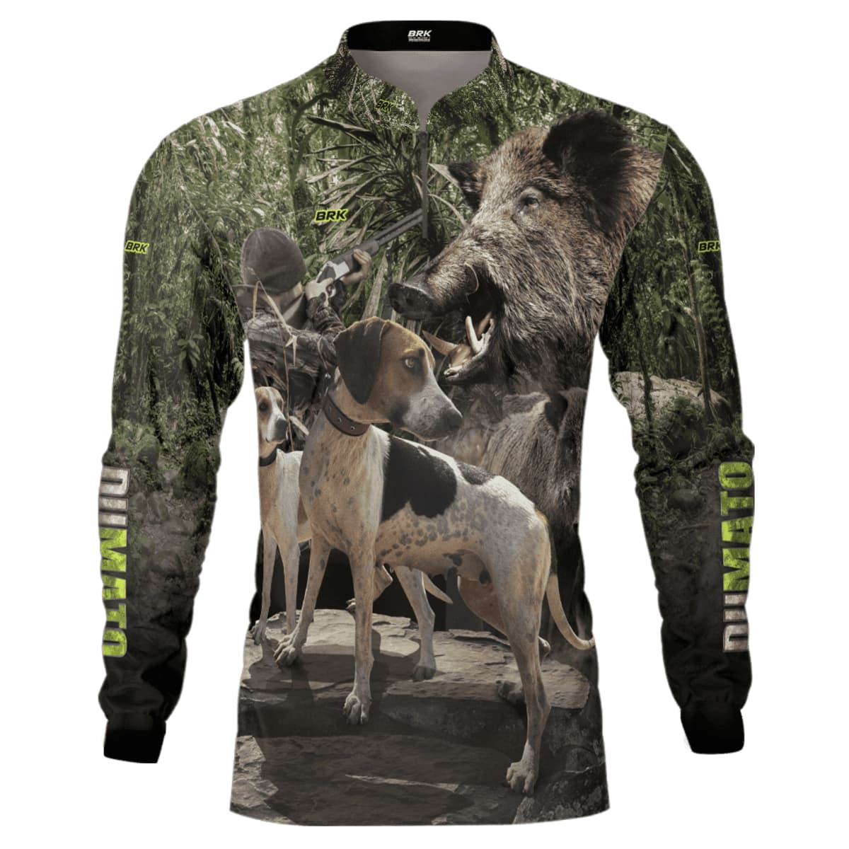 Camisa Agro Brk Dumato Javali Foxhound Real Tree com Proteção Solar UV50+ - Brk Agro