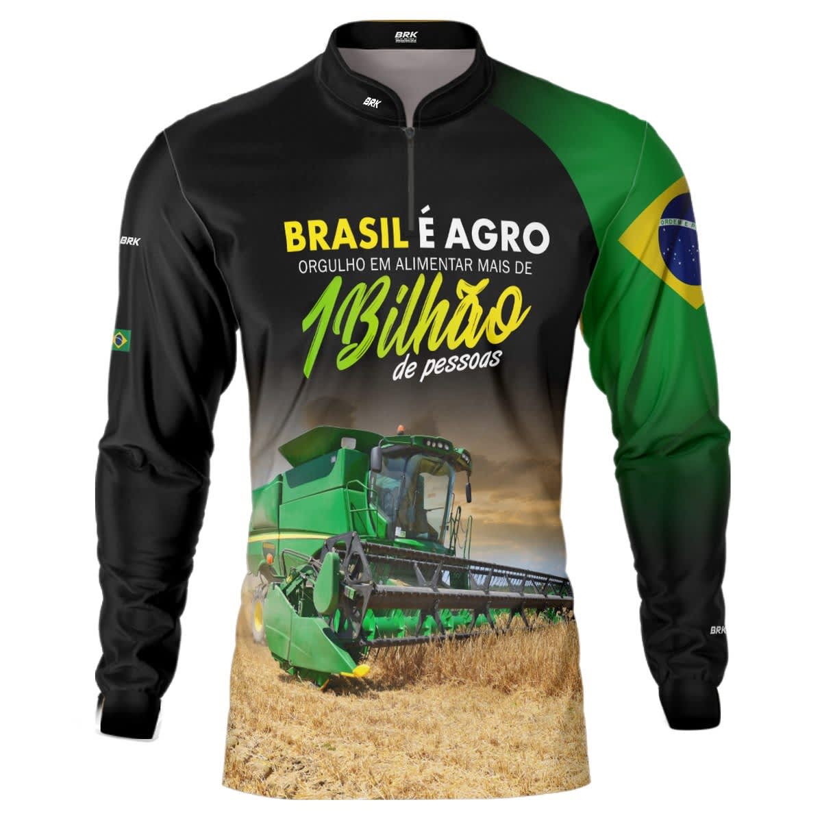 Camisa Agro Brk Agro é Bilhão com Proteção Solar UV50+ - Brk Agro
