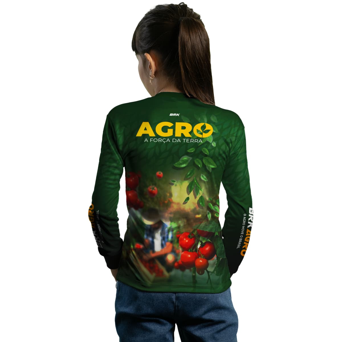 Camisa Agro Brk Produtor de Tomate com Proteção Solar UV50+ - Brk Agro