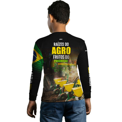 Camisa Agro Brk Raízes do Agro com Proteção Solar UV50+ - Brk Agro
