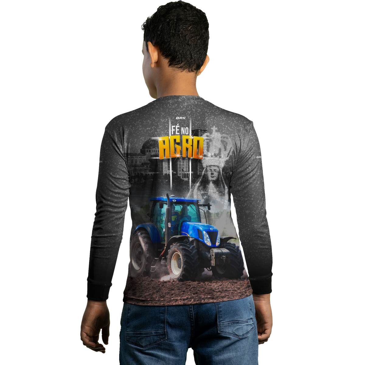 Camisa Agro Brk Fé Padroeira Força do Agro 2.0 com Proteção Solar UV50+ - Brk Agro