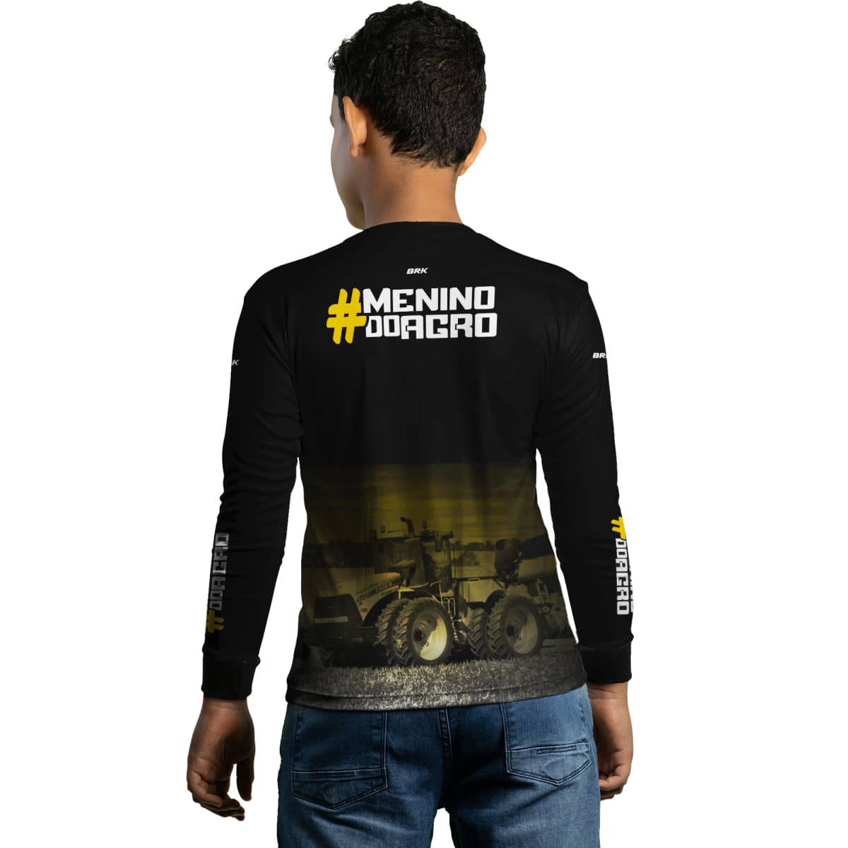Camisa Infantil Agro Brk Menino do Agro com Proteção Solar UV50+ - Brk Agro