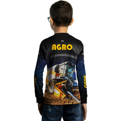Camisa Agro Brk Colheitadeira Agro com Proteção Solar UV50+ - Brk Agro