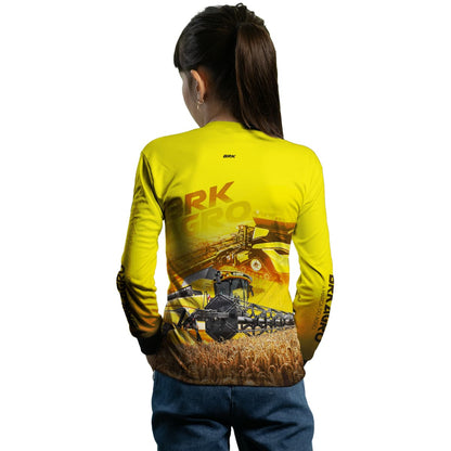 Camisa Agro Brk Colheitadeira CR11 Amarela com Proteção Solar UV50+ - Brk Agro