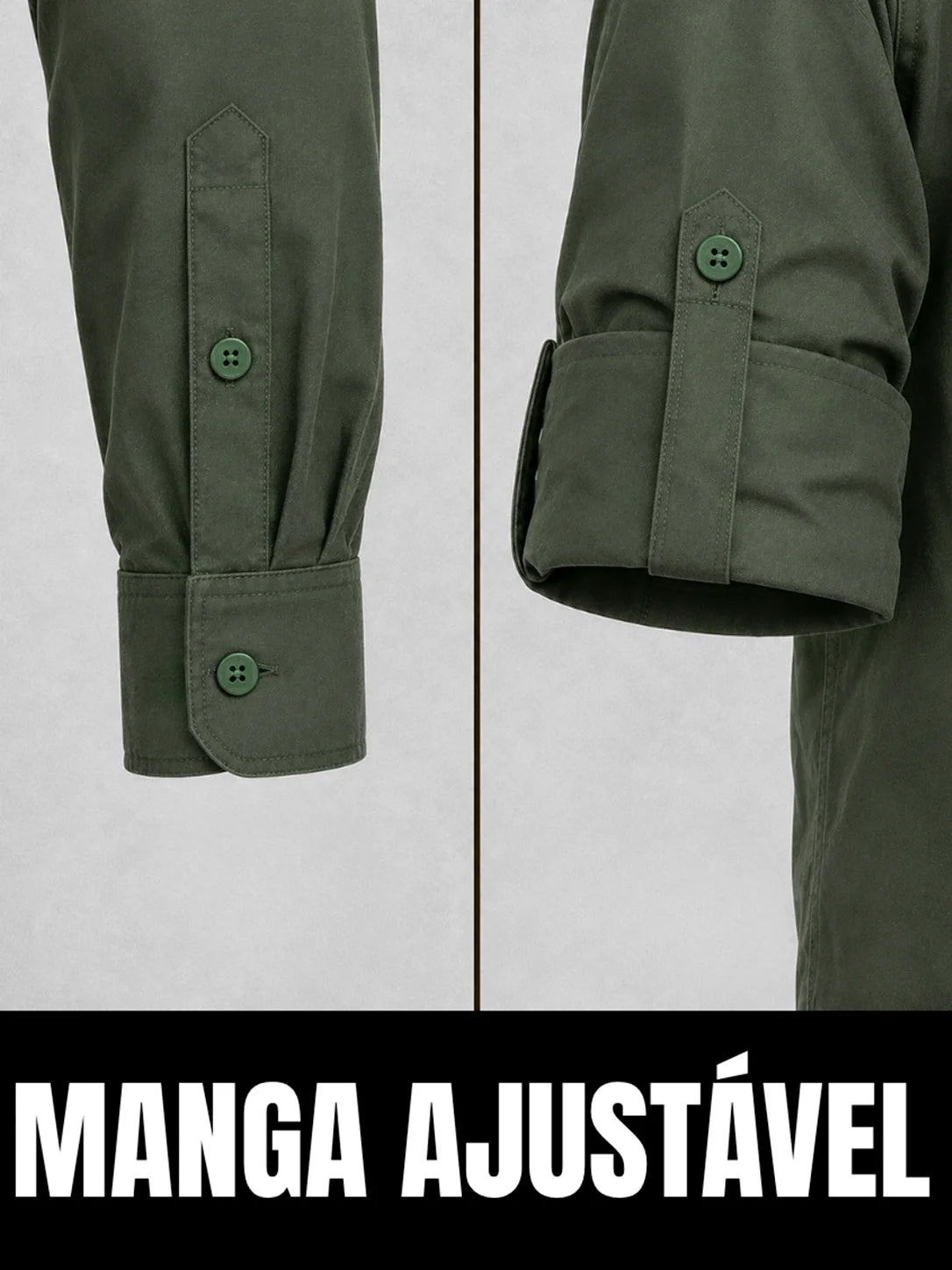 Camisa Work Alcaparra com Proteção UV50+