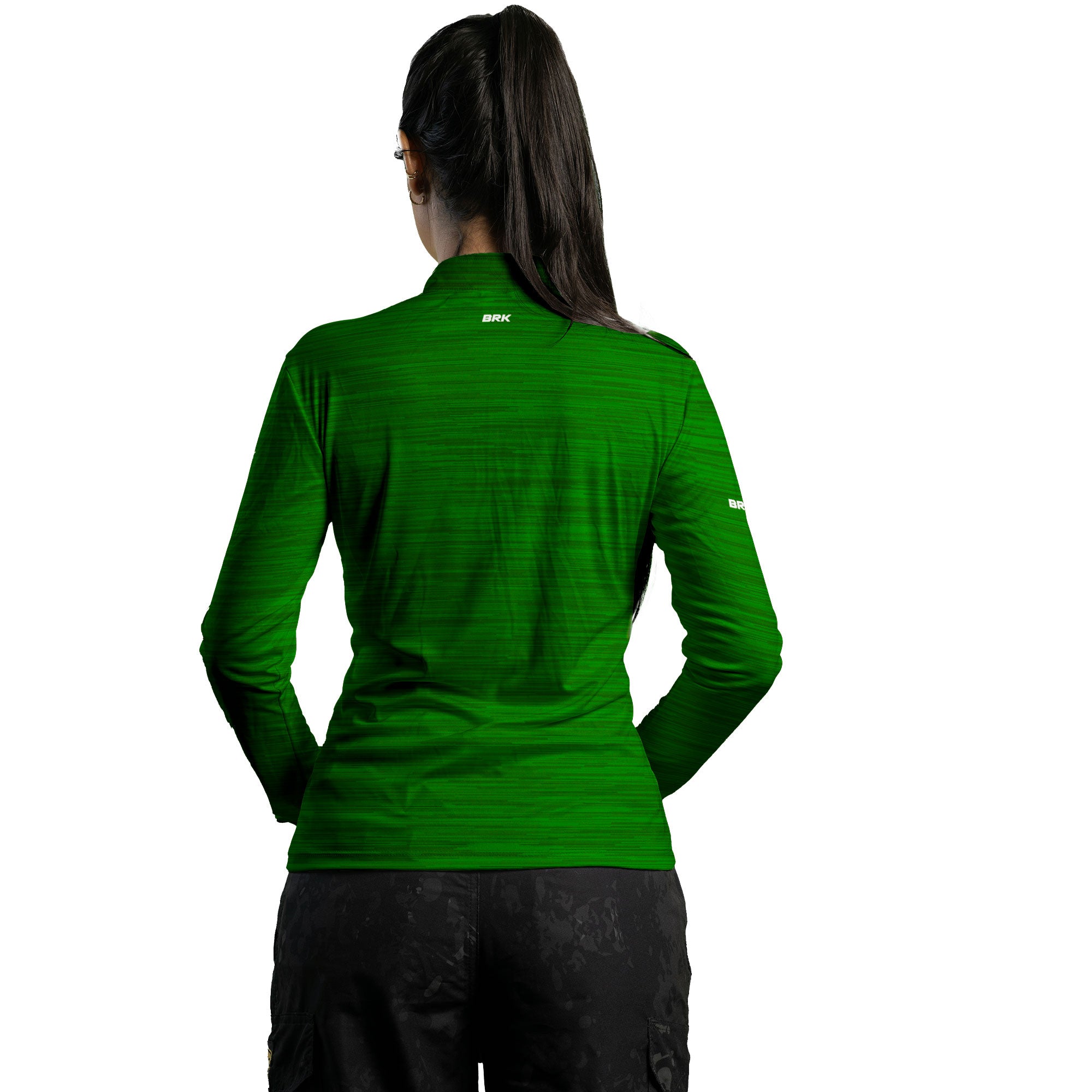 Camisa Agro Feminina Brk Mescla Verde Claro com Proteção Solar UV50+ - Brk Agro
