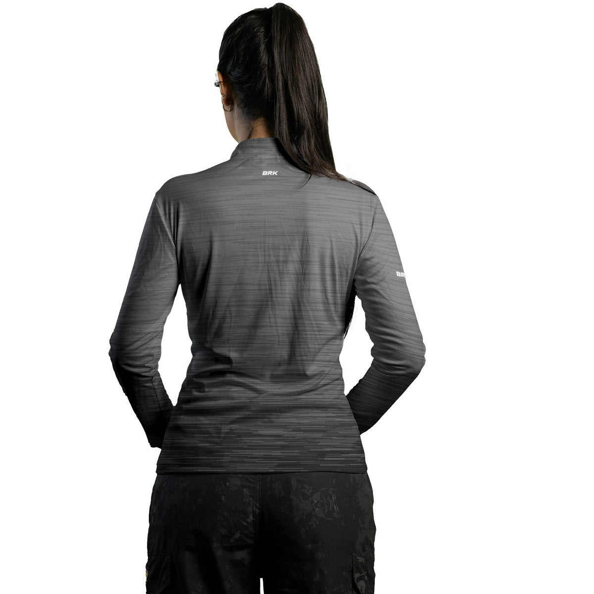 Camisa Agro Feminina Brk Mescla Cinza com Proteção Solar UV50+ - Brk Agro